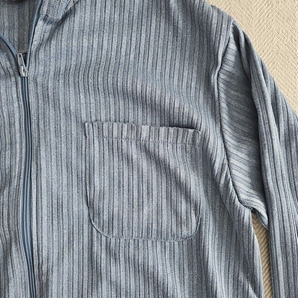 Haband Full Zip Men's Jacket Size Large Gray Y2K Style 129 Made in Switzerland‎ - Picture 10 of 15